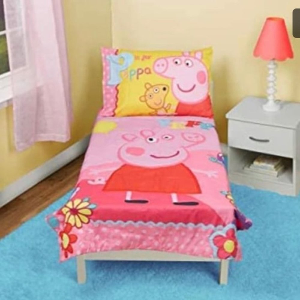 Peppa Pig 4 Piece Toddler Bedding Set